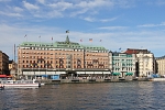 Europe - Sweden - Grand hotel and sightseeing boats pier