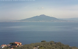Vesuvius volcano view from Sorrento