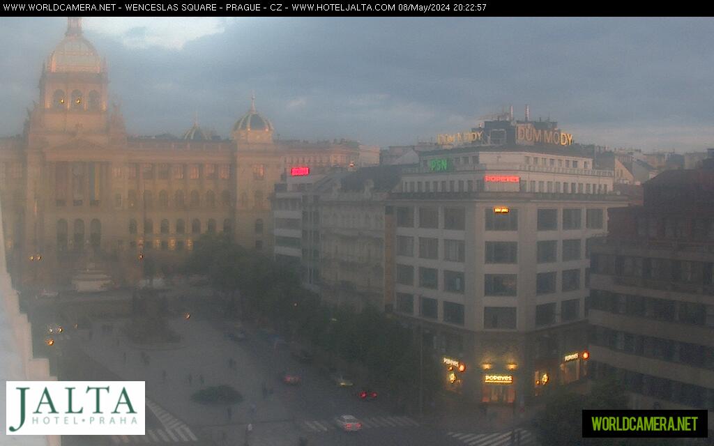 Webcam Praga vista Plaza Wenceslao