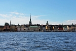 Evropa - Švédsko - Pohled na Staré město Gamla Stan z protějšího nábřeží