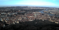 Praha, panorama z Petřínské věže