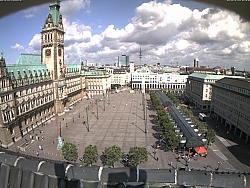 Hamburg - Rathausmarkt, radniční náměstí