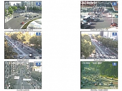 Madrid traffic cameras matrix