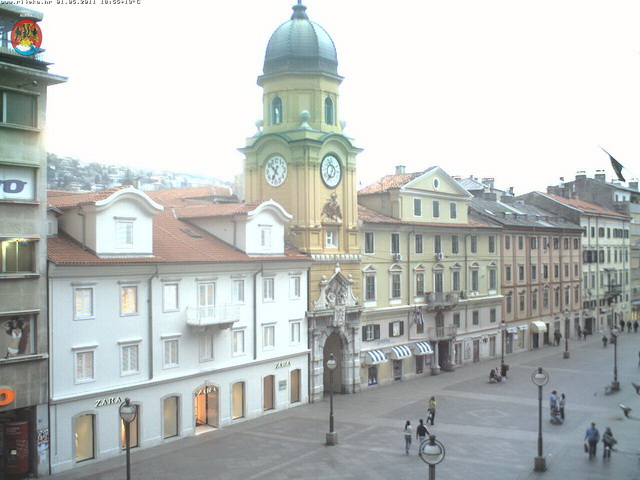 Rijeka, městská věž a hodiny