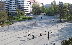 Kecskemet, náměstí Kossut tér