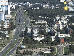 Vilnius, pohled z televizní věže