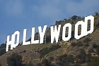 Los Angeles, nápis Hollywood, pohled z údolí