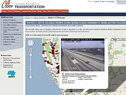 California traffic camera portal