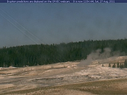 Gejzír Old Faithful Geyser, Yellowstone, Wyoming